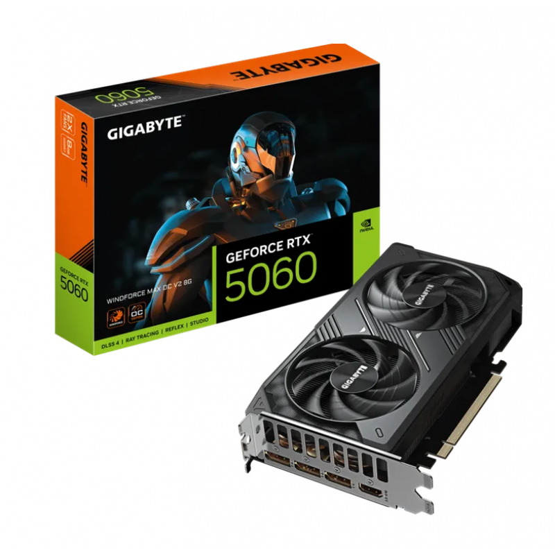 PLACA DE VIDEO GIGABYTE RTX 5060 WF2 MAX OC V2 8G