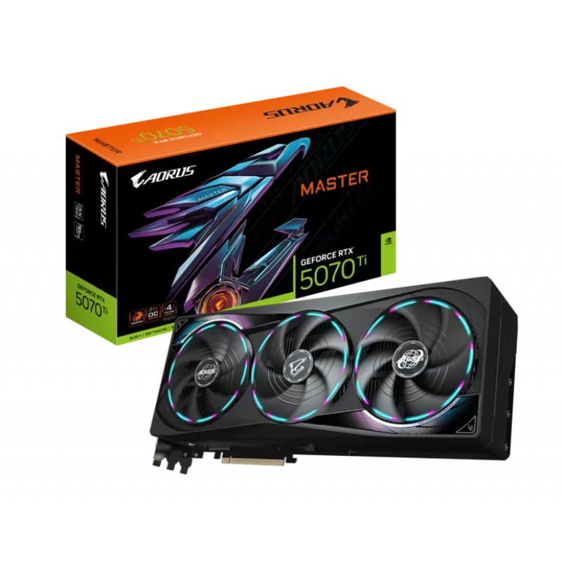 PLACA DE VIDEO GIGABYTE RTX 5070TI AORUS OC V2 16GB