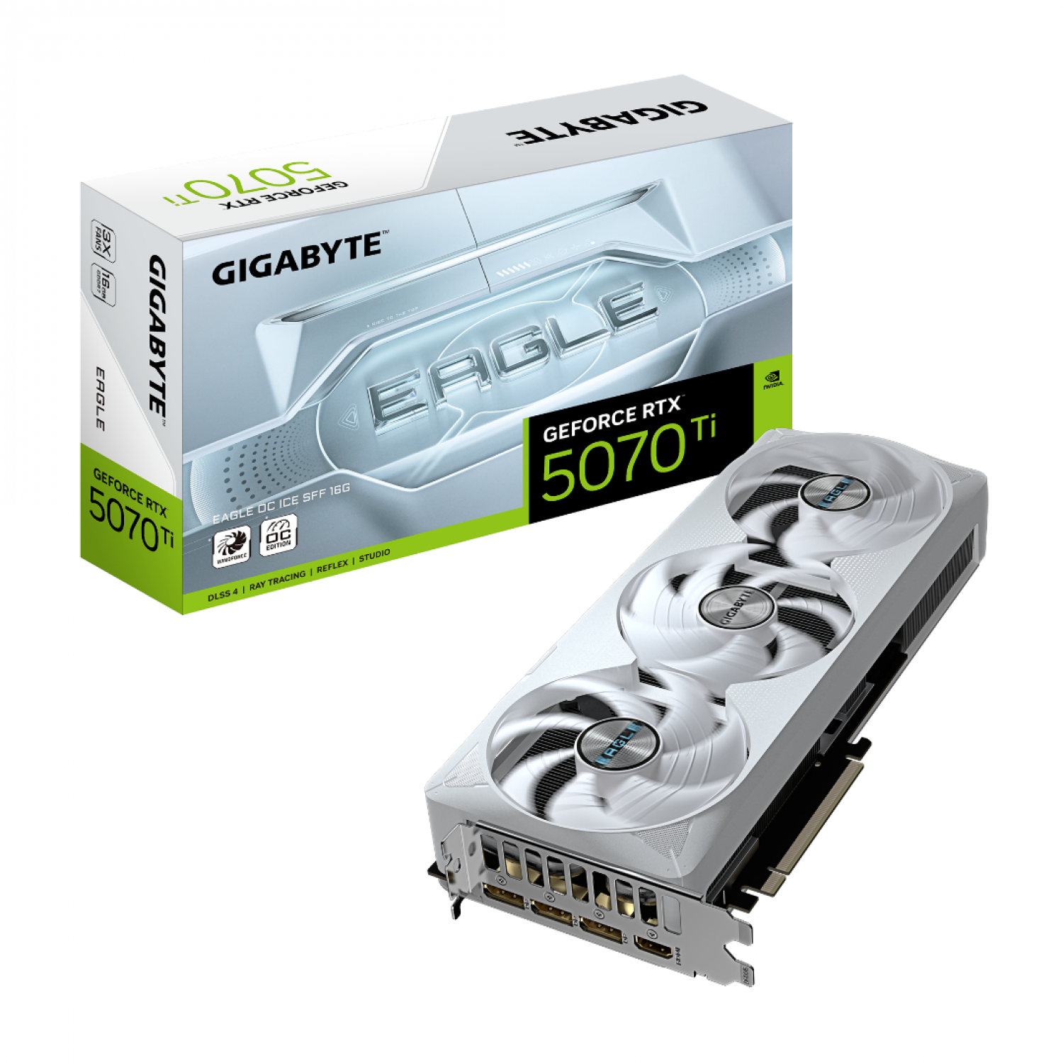 PLACA DE VIDEO GIGABYTE RTX 5070TI EAGLE ICE 16GB