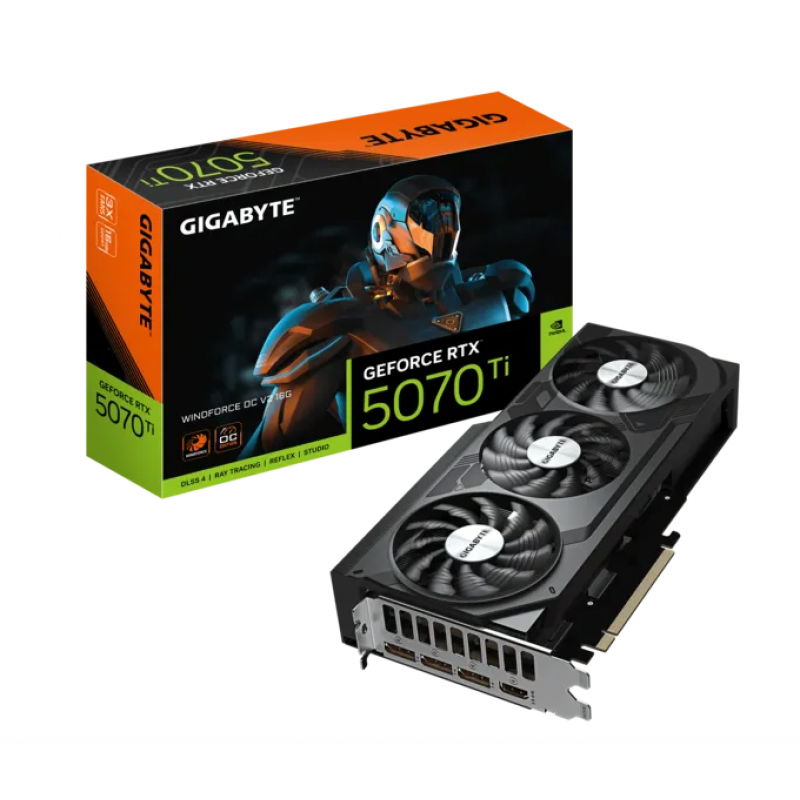 PLACA DE VIDEO GIGABYTE RTX 5070TI WF3 OC V2 16GB