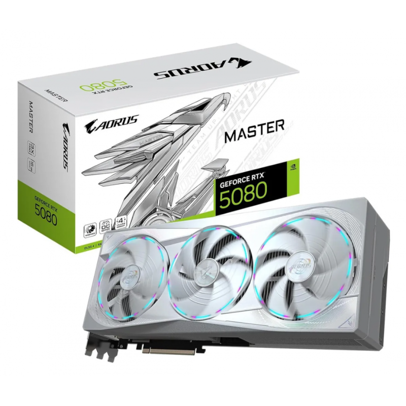 PLACA DE VIDEO GIGABYTE RTX 5090 AORUS MASTER ICE 32GB (WHITE)