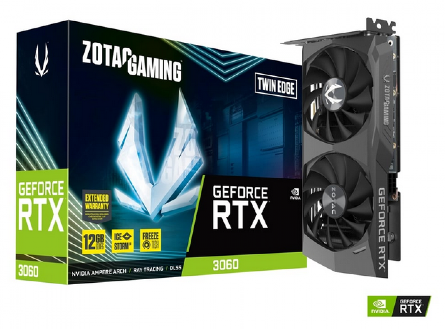 PLACA DE VIDEO ZOTAC GAMING RTX 3060 TWIN EDGE 12GB GDDR6