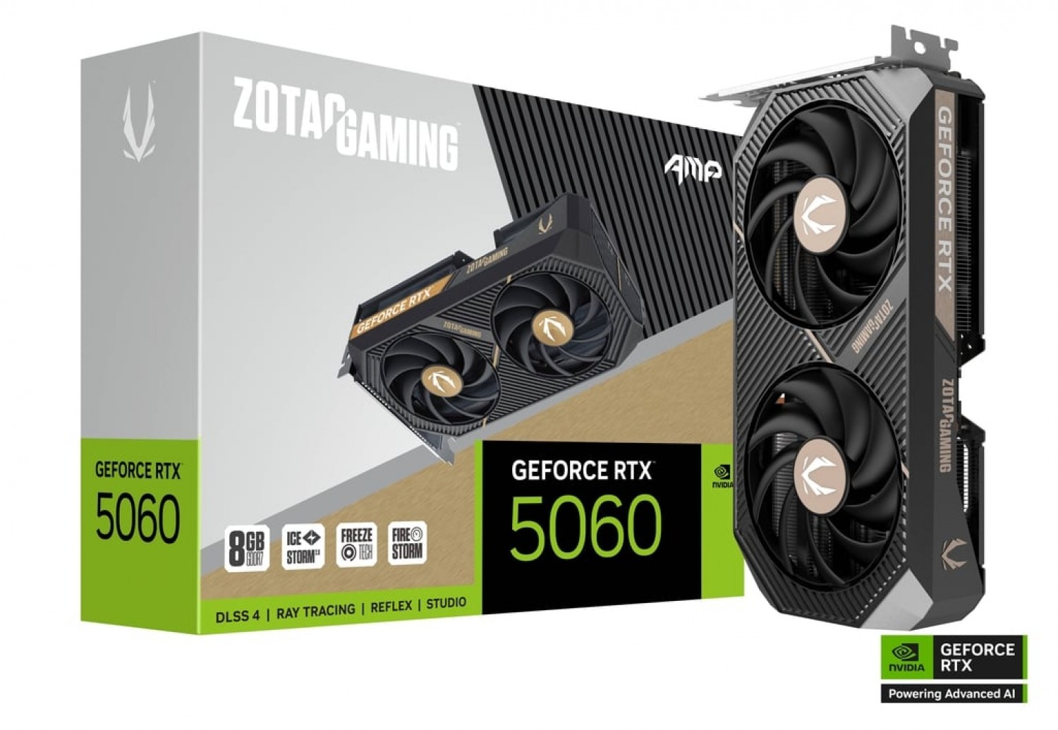 PLACA DE VIDEO GAMING ZOTAC RTX 5060 AMP 8GB GDDR7