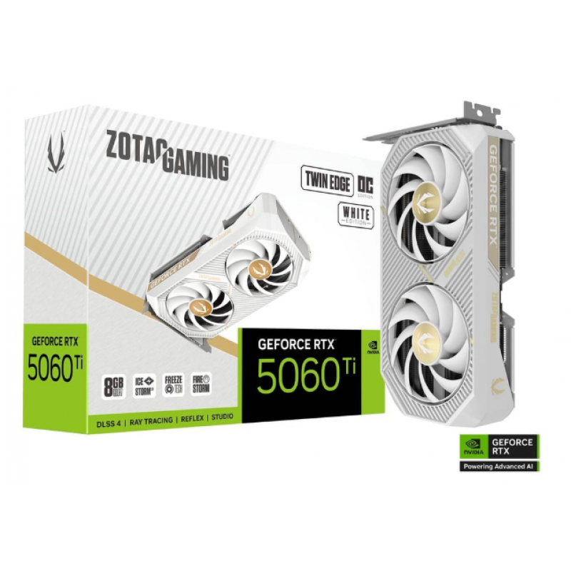 PLACA DE VIDEO ZOTAC RTX5060TI 8GB TWIN EDGE OC WHITE