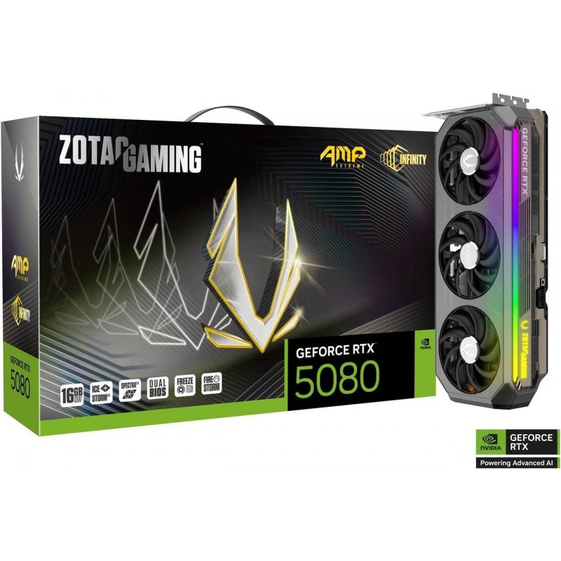 PLACA DE VIDEO ZOTAC RTX 5080 16GB AMP EXTREME INFINITY GDDR7