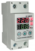 PROTECTOR DE TENSION CON VOLT Y AMPER CONFIG 63A GF-AB63C GRALF