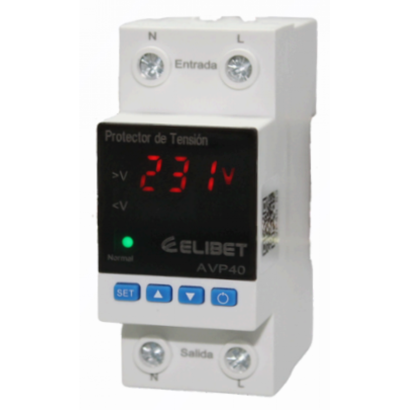 PROTECTOR DE TENSION MONOFASICO 40A – ELIBET