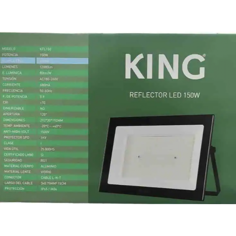REFLECTOR LED KING 150W AC180-260V FP0.9 12000LM FRIO 6500K