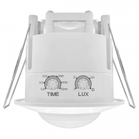 SENSOR DE MOV EMBUTIDO BLANCO MACROLED AC220-240V 1200W 6M, 360º, IP20