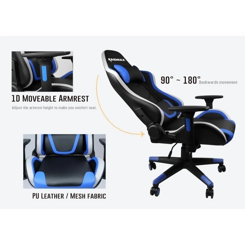 SILLA GAMER RAIDMAX DK-925BK NEGRA