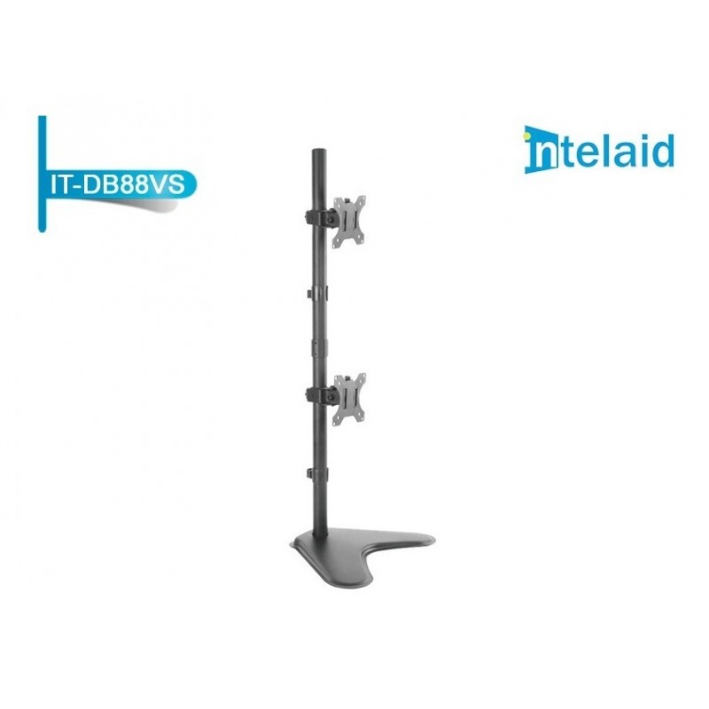 SOPORTE INTELAID DE ESCRITORIO DOBLE MONITOR 13/32 VESA 100X100 IT-DB88VS