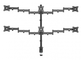 SOPORTE INTELAID DE ESCRITORIO SEXTUPLE 13/27 MX 24KG IT-DB6E