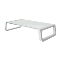 SOPORTE TRUST MONITOR VIDRIO STAND WHITE