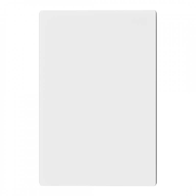 TAPA CIEGA RECTANGULAR MILAN BLANCO MACROLED, BASTIDOR METALICO