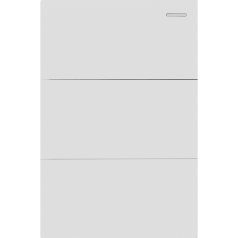 TECLA MILAN BLANCO MACROLED, 3 CANAL, 2 VIAS, AC 250V, 10A MAX. BASTIDOR METALICO