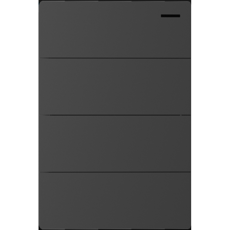 TECLA MILAN GRIS MACROLED 4 CANAL, 2 VIAS, AC250V, 10A MAX, BASTIDOR METALICO