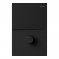 TECLA Y DIMMER LED MILAN NEGRO MACROLED, 1 CANAL, AC 250V, 10A MAX. 1 DIMMER, BASTIDOR METALICO