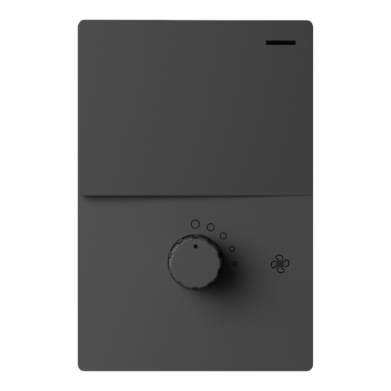 TECLA Y DIMMER PARA VENTILADOR MILAN GRIS MACROLED, 1 CANAL, AC 250V, 10A MAX. 1 DIMMER, BASTIDOR METALICO