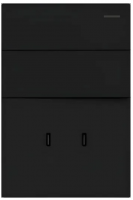 TECLA Y DOBLE USB-C MILAN NEGRO MACROLED, 2 CANALES, AC 250V, 10A MAX. BASTIDOR METALICO