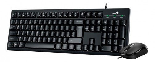 TECLADO + MOUSE COMBO USB GENIUS KM-100SE BLACK SP