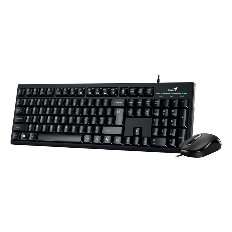 TECLADO + MOUSE COMBO USB GENIUS KM-100SE BLACK SP