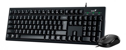 TECLADO + MOUSE COMBO USB GENIUS KM-100SE BLACK