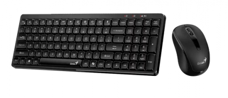 TECLADO + MOUSE WIRELESS GENIUS LUXEMATE Q8100 BLACK