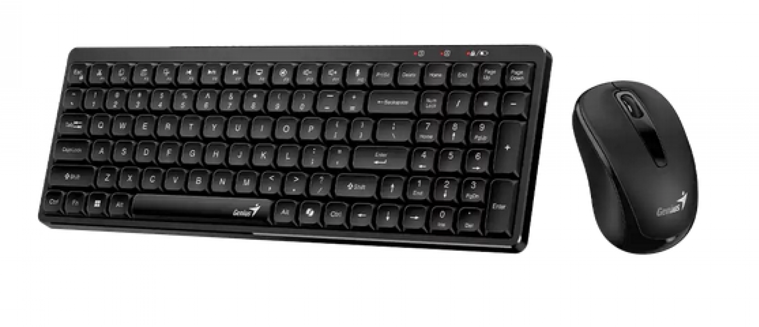 Teclado + Mouse Wireless Genius Luxemate Q8100 Black