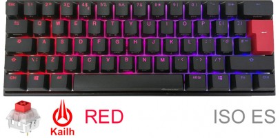 TECLADO GAMER DUCKY MECHA MINI V2 RGB Kailh BOX red switch ISO ES