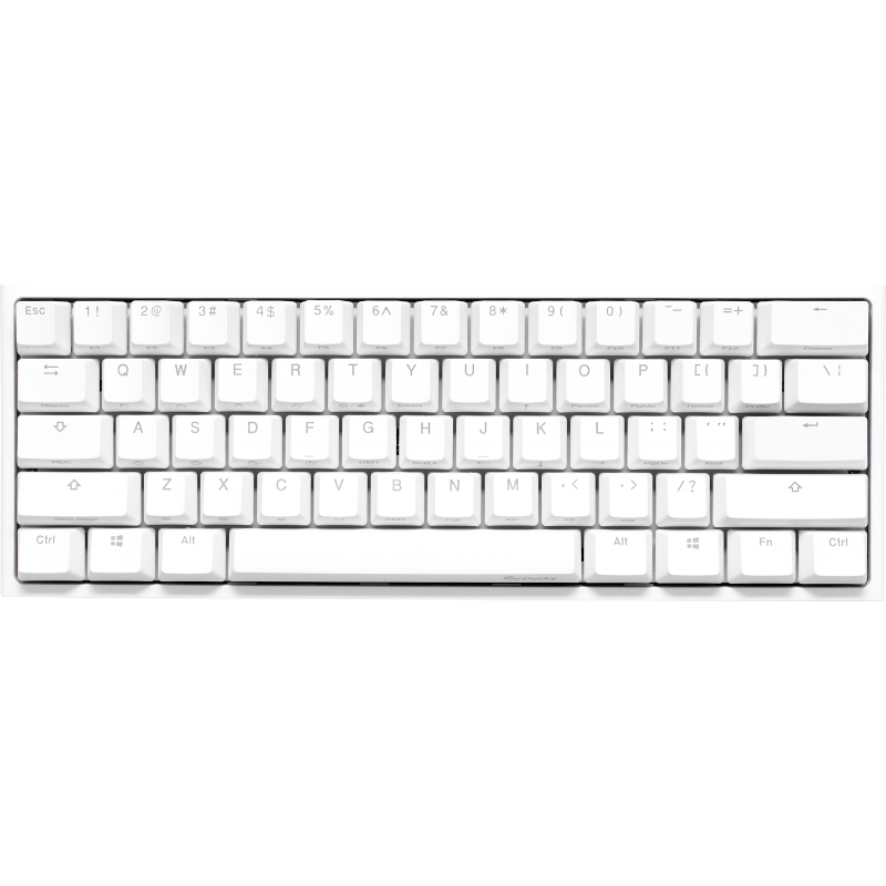 TECLADO GAMER DUCKY ONE 2 MINI RGB CHERRY MX BROWN DOUBLE-SHOT PBT MECANICO WHITE ISO ESPAÑOL