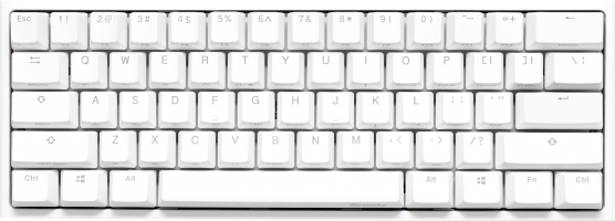 TECLADO GAMER DUCKY ONE 2 MINI RGB CHERRY MX BROWN DOUBLE-SHOT PBT MECANICO WHITE ISO ESPAÑOL