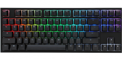 TECLADO GAMER DUCKY ONE 2 RGB TKL BLACK KAILH JADE SWITCH DOUBLE SHOT PBT MECANICO