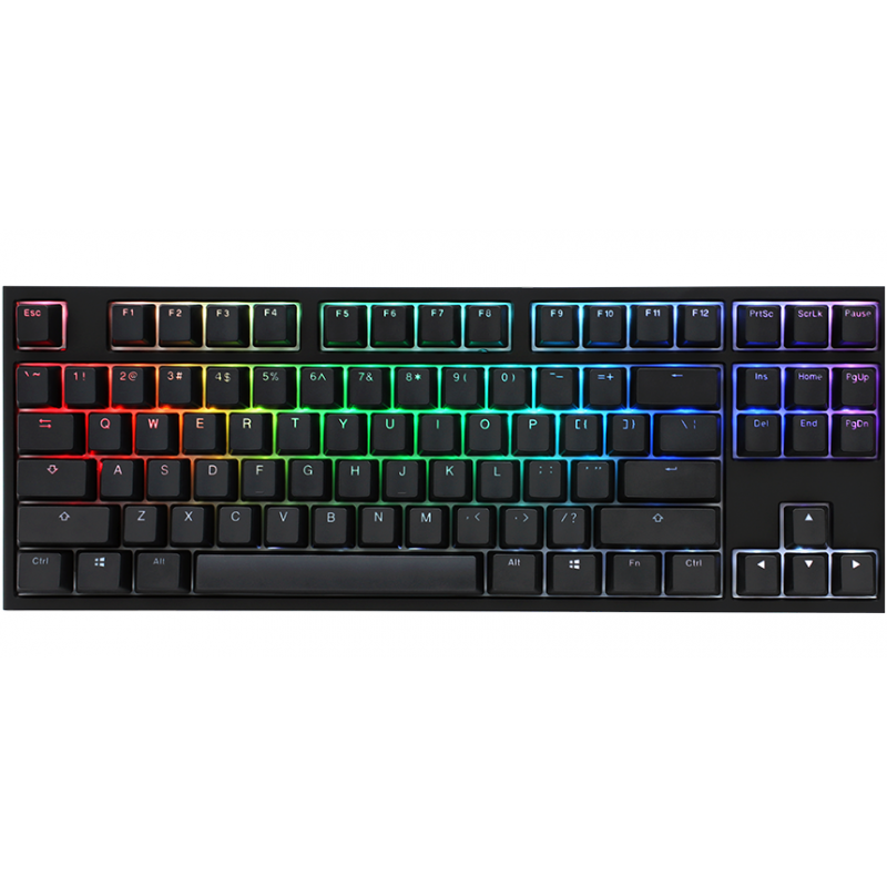 TECLADO GAMER DUCKY ONE 2 RGB TKL CHERRY MX RED DOUBLE SHOT PBT