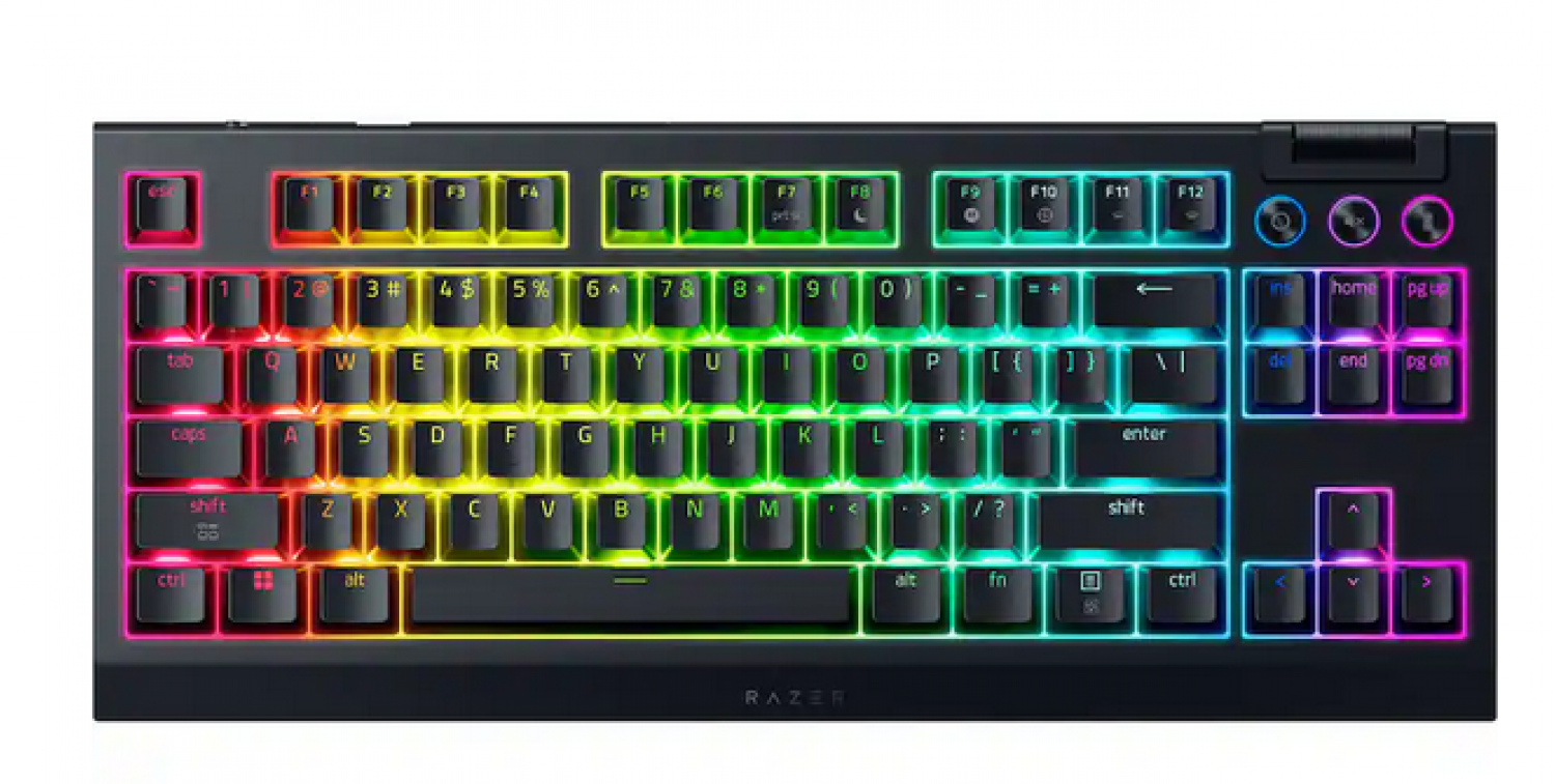 Teclado Gamer Razer Blackwidow V4 Tkl Hhyperspeed Wirelless + Bt  Us-eng