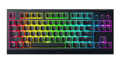 TECLADO GAMER RAZER BLACKWIDOW V4 TKL HS ORANGE TACTILE NASA