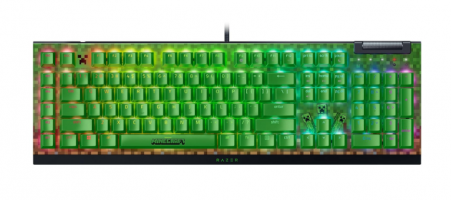 TECLADO GAMER RAZER BLACKWIDOW V4 X MINECRAFT EDITION GREEN-SWITCH US-EN