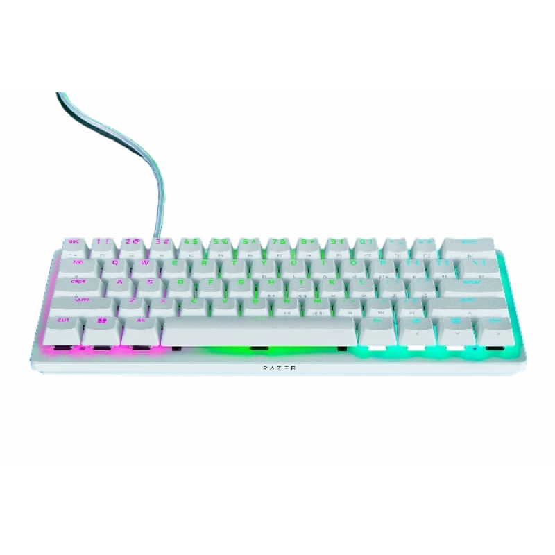 TECLADO GAMER RAZER HUNTSMAN V3 PRO MINI WHITE ANALOG OPTICAL-SW