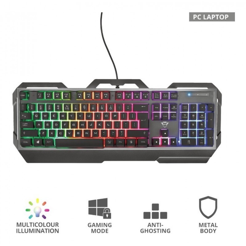 TECLADO GAMER TRUST TORAC ES