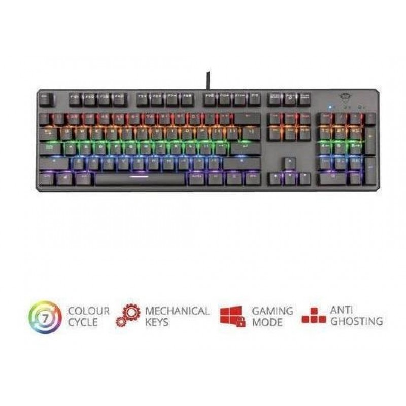 TECLADO TRUST ASTA GXT865 MECH ES
