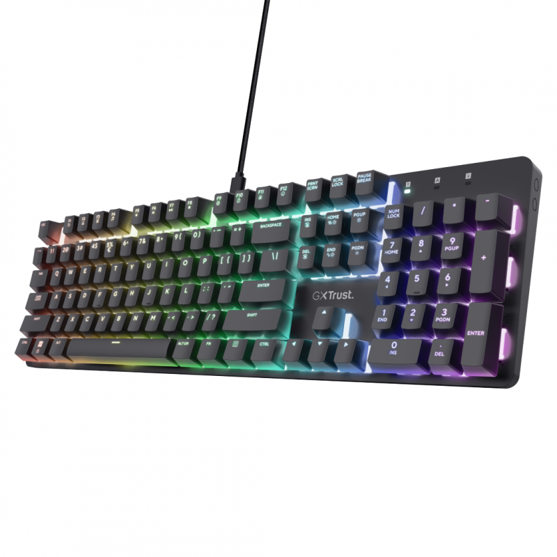 TECLADO TRUST ZORA MECHANICAL ES GXT871