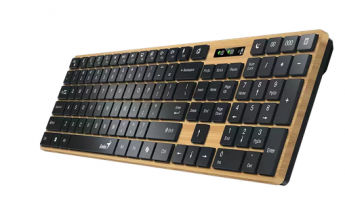 TECLADO WIRELESS GENIUS SLIMSTAR 7250BT AI PINE WOOD