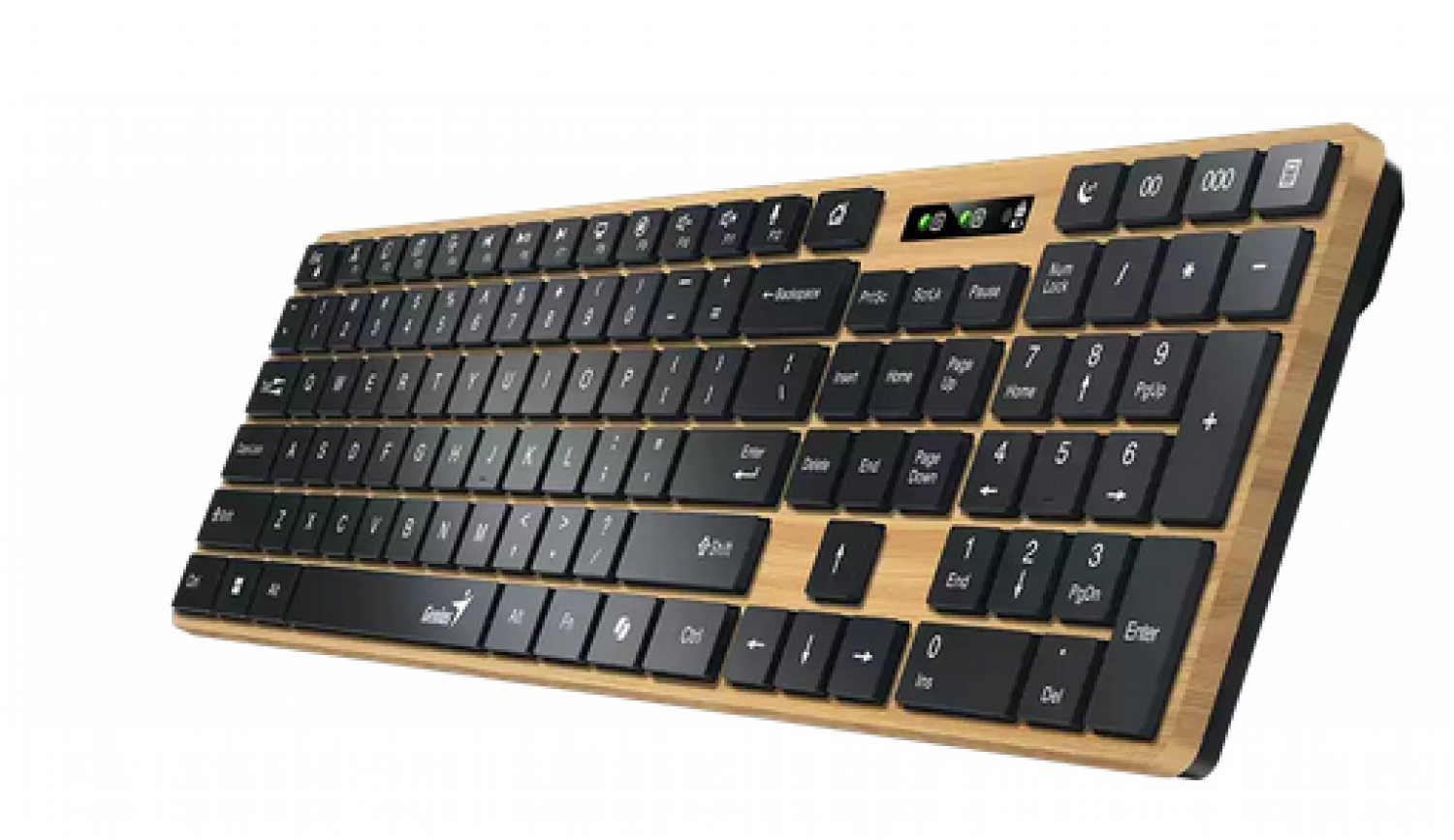 Teclado Wireless Genius Slimstar 7250bt Ai Pine Wood
