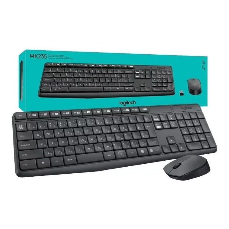 TECLADO Y MOUSE LOGITECH MK235 WIRELESS