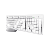 TECLADO Y MOUSE TRUST ODY II WIRELESS ES WHITE