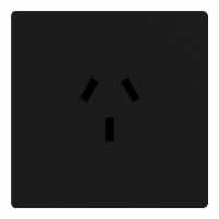 TOMACORRIENTE 20A MIGNON MILAN NEGRO MACROLED, AC 250V, 20A MAX. BASTIDOR METALICO