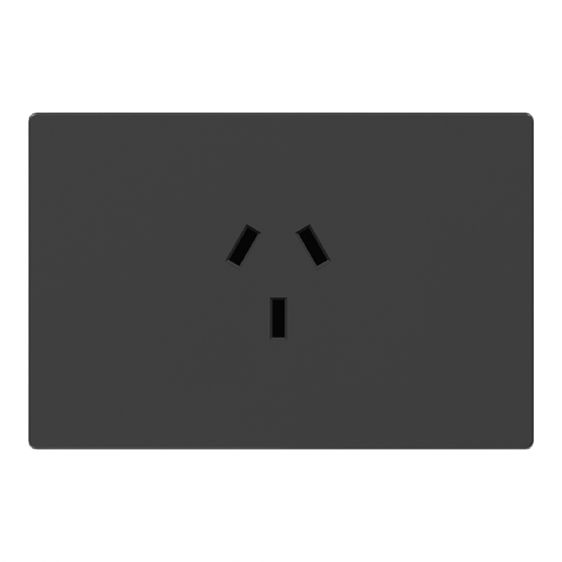 TOMACORRIENTE 20A MILAN GRIS MACROLED, AC 250V, 20A MAX. BASTIDOR METALICO