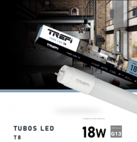 TUBO LED T8 18W 6000K 120CM