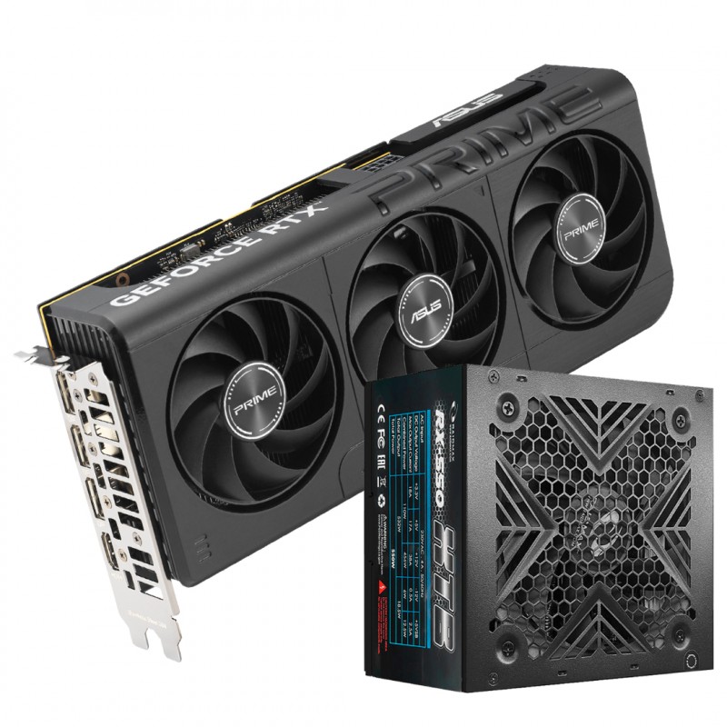 VGA ASUS PRIME RTX 5050 8GB + RAIDMAX VORTEX