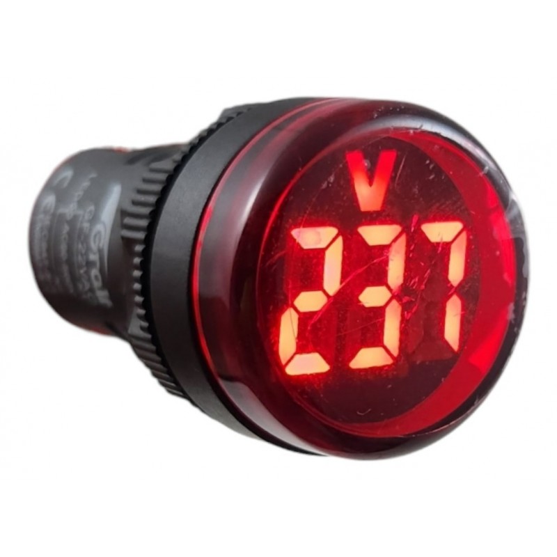 VOLTIMETRO VAC DIAMETRO 22MM GF-22VAC