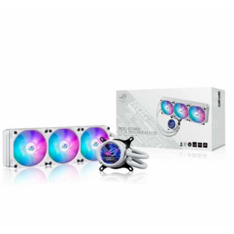 WATER COOLER ASUS ROG STRIX LC III 360 ARGB LCD WHITE WATER COOLER ASUS ROG STRIX LC III 360 ARGB LCD WHITE